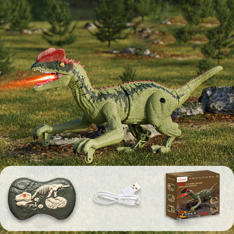 Fernsteuerbarer Dinosaurier mit Nebelspray-Funktion