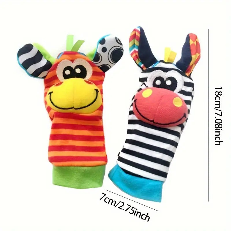 Sensorische Baby Plüschsocken und Armband