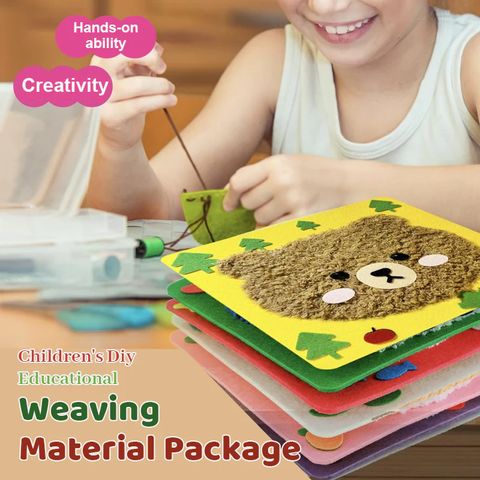DIY-Bastelset für Kinder zum Thema Tiere ⎜ Kreatives Set zum Selbermachen mit Cartoon-Aufklebern für spielerisches Lernen und Spaß
