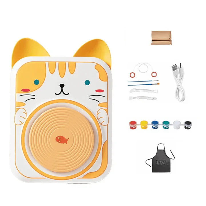 Elektrisches Töpfer Set für Kinder mit Zubehör