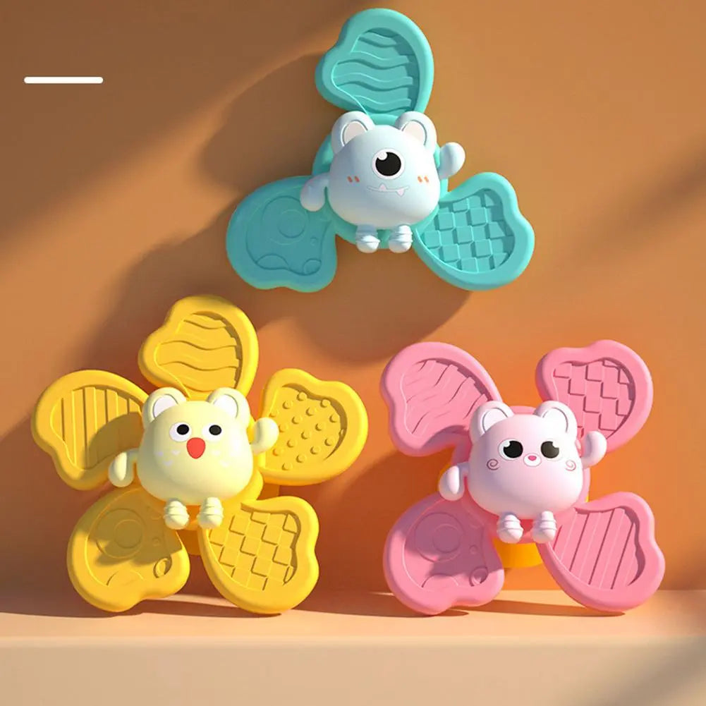 Bunte Baby Badespielzeuge mit Saugnapf – 3er Set