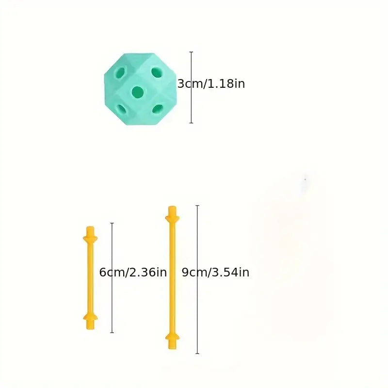 Flexible PVC Perlen – Kreative 3D Bausteine für Kinder zum Bauen und Entdecken