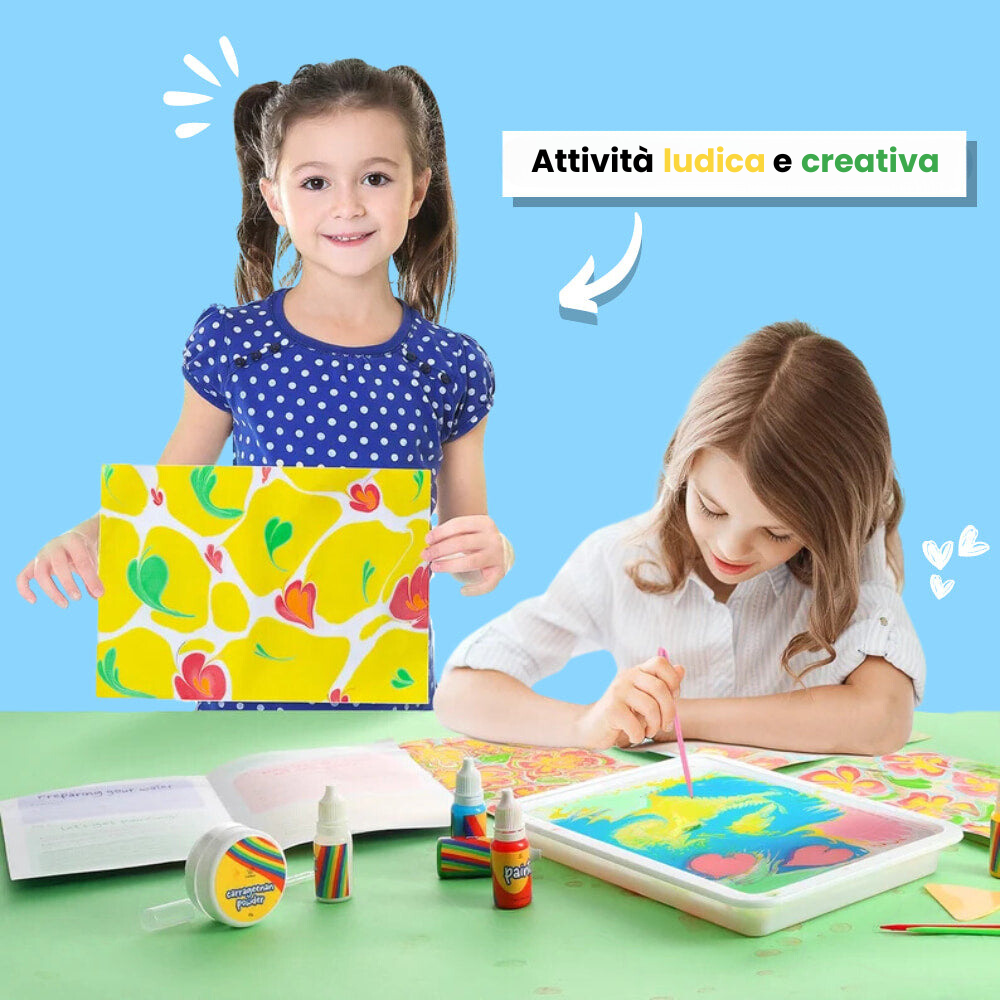 Kreatives Marmor Wasserfarben Spiel Set
