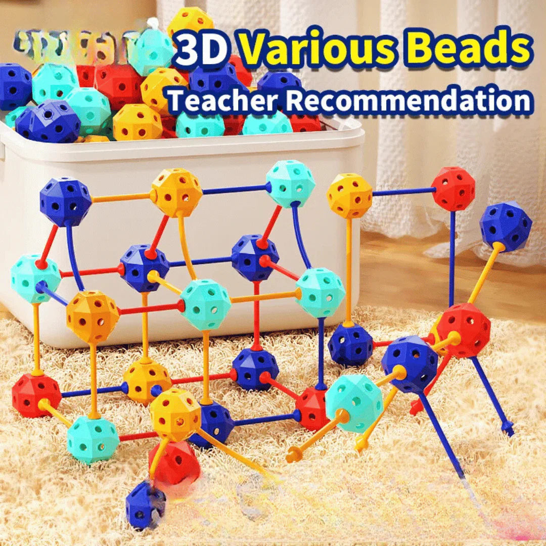 Flexible PVC Perlen – Kreative 3D Bausteine für Kinder zum Bauen und Entdecken