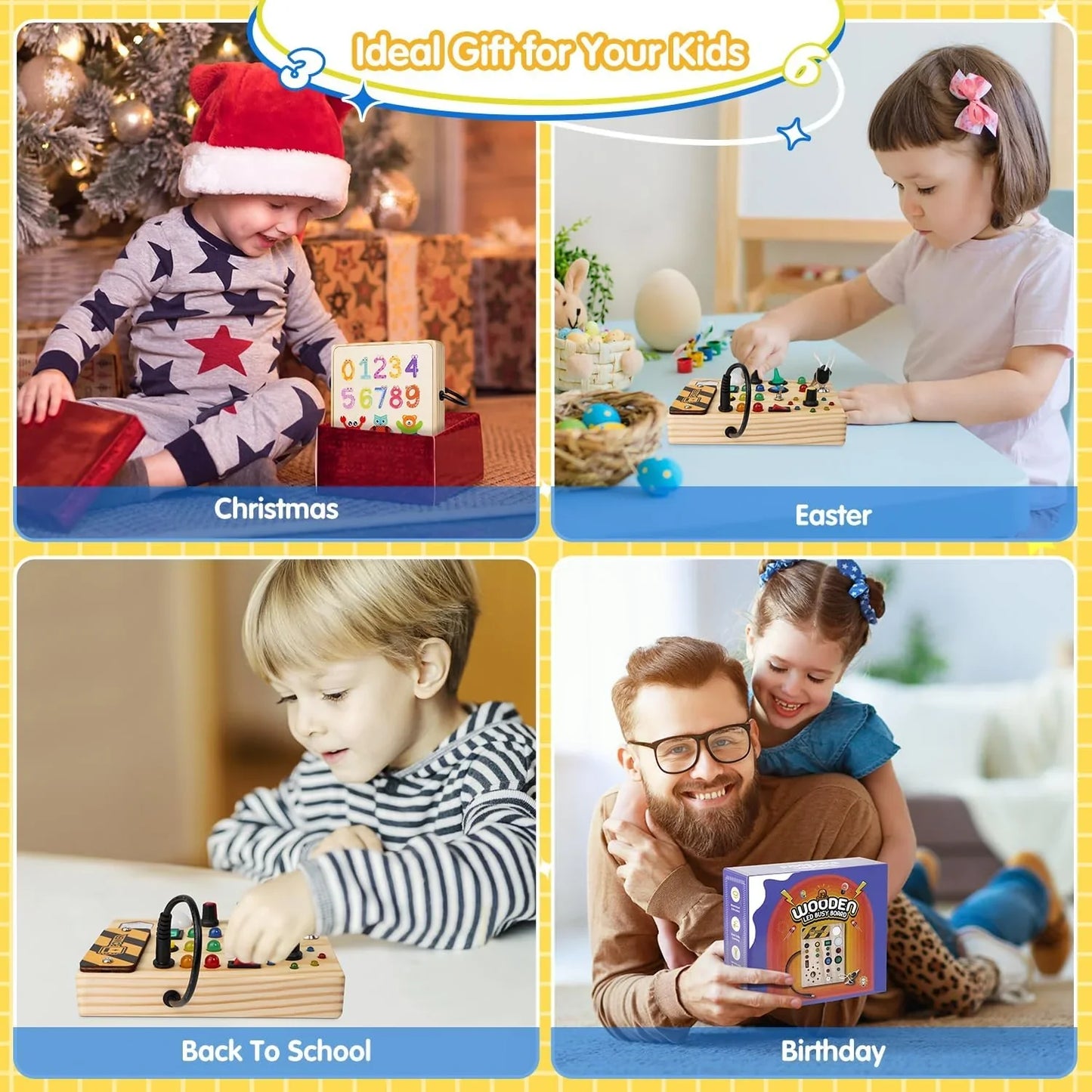 Interaktives Montessori Lernbrett für Kinder