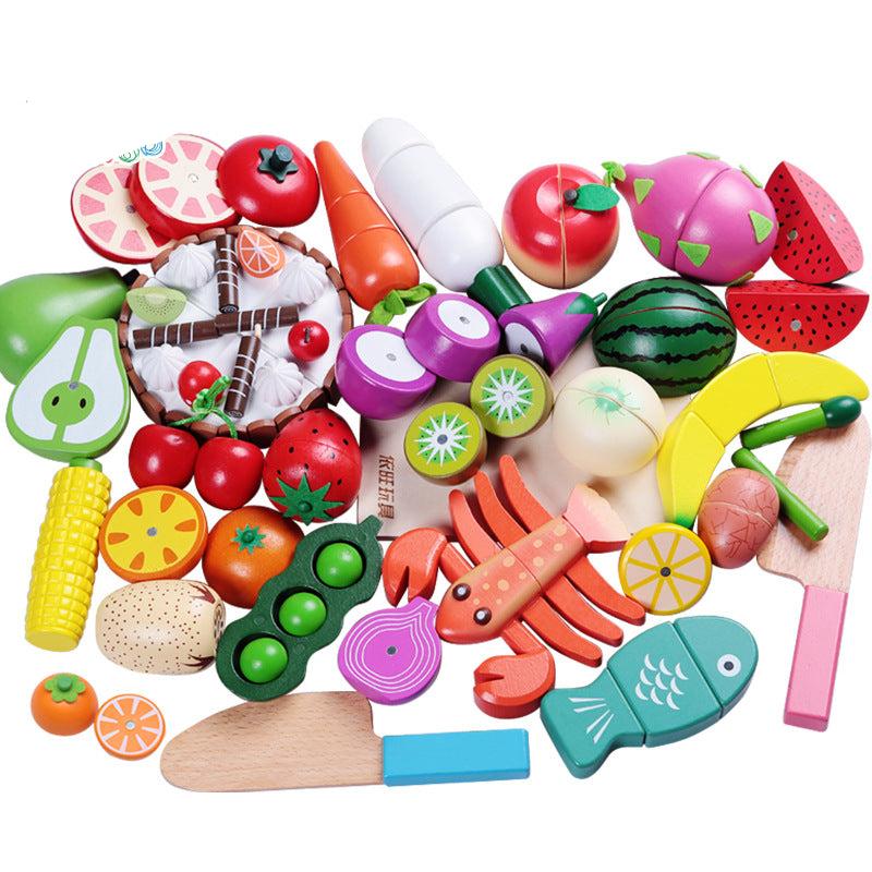 Montessori Schneide Spielset aus Holz