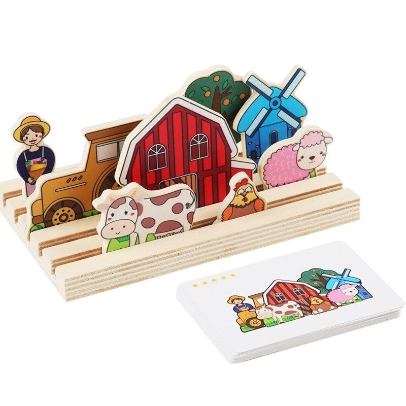 Märchenhaftes Kombinationsspiel – Kreatives 3D-Holzpuzzle