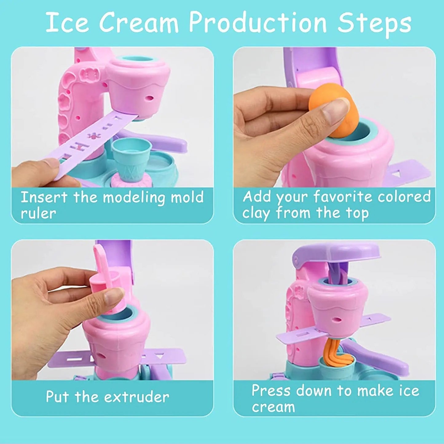 Kreativer Spaß - Knete-Eismaschine