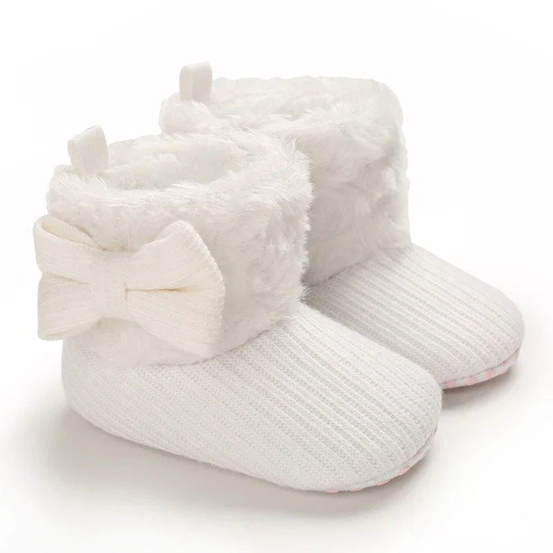 Warme Baby-Winterstiefel – Weiche, gefütterte Hausschuhe mit rutschfester Sohle