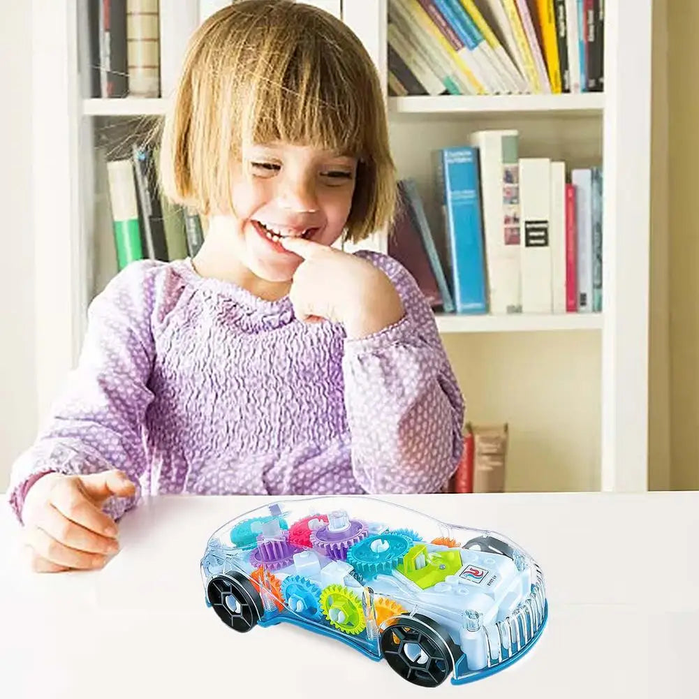 Strahlender Rennwagen