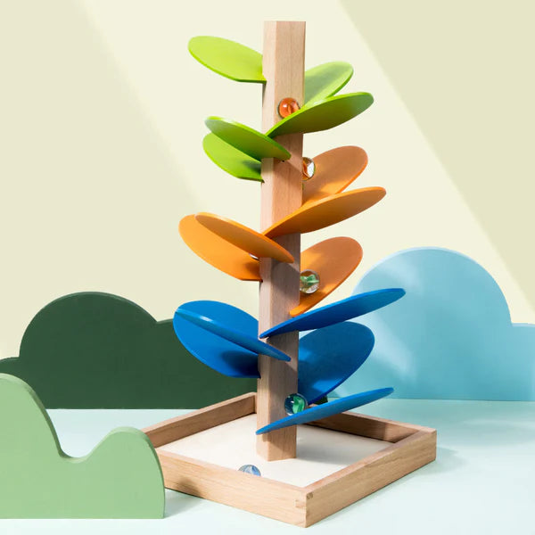 Holzkugelbaum für Kinder ⎜ Buntes Musikspielzeug für motorische Fähigkeiten und frühkindliches Lernen