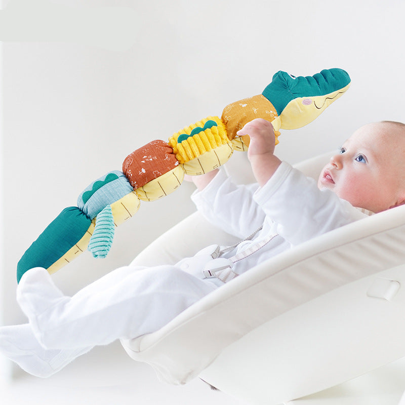 Sensorisches Plüsch Rassel und Musik Krokodil