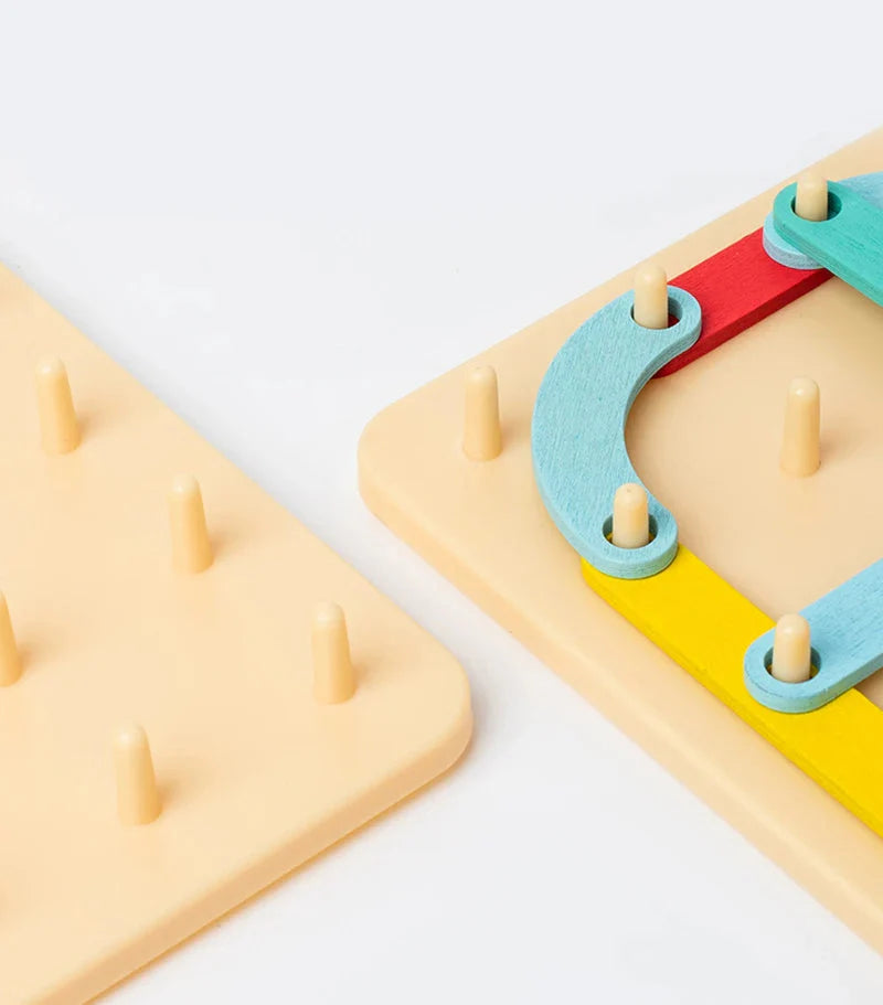 Kreatives Montessori Nagel Puzzle Spielzeug Aus Holz