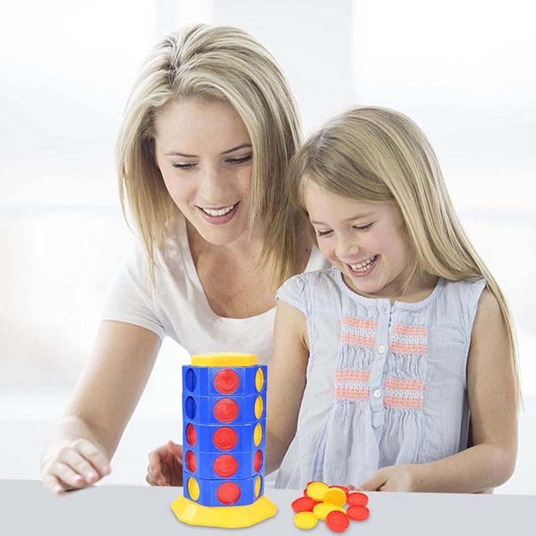 Drehbares 3D Vier Gewinnt Spiel für Kinder und Familie