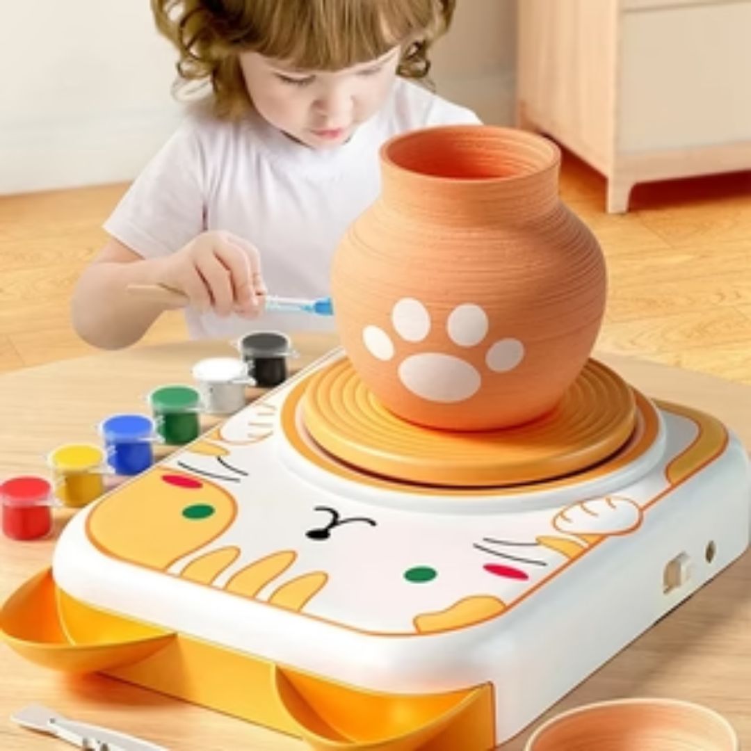 Elektrisches Töpfer Set für Kinder mit Zubehör