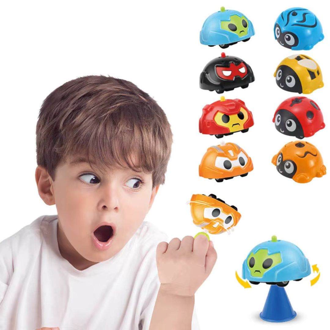 Verrückte Spinnerei Abenteuer – Spielzeugauto mit Rollfunktion für Kinder