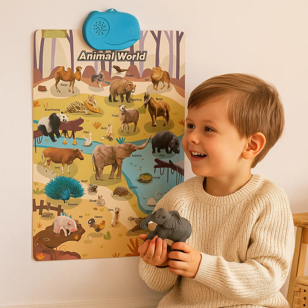 Interaktive Klangwandkarte für Kinder ⎜ Lernen Sie englische Wörter und Laute durch spielerische visuelle Erkundung