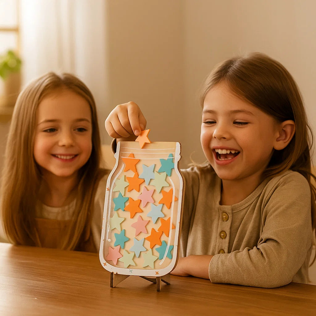 Sternchen-Belohnungsglas für Kinder ⎜ Motivationsinstrument zur Förderung von gutem Verhalten und Lerndisziplin