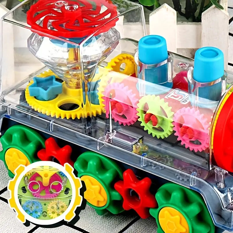 Tanzende und Leuchtende Musik Dampflokomotive