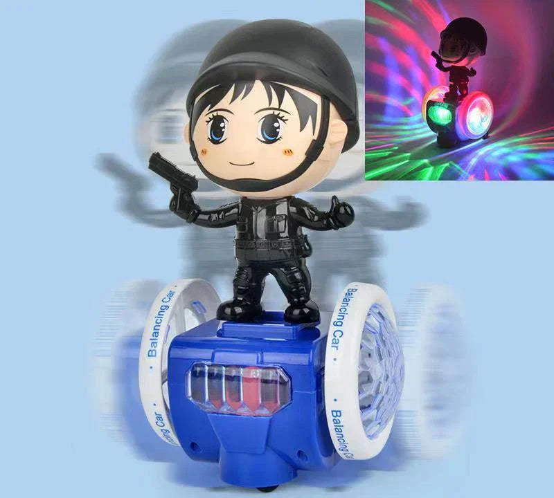 Musik und Licht – Balance Auto mit LED Lichtern und Spielzeugfigur