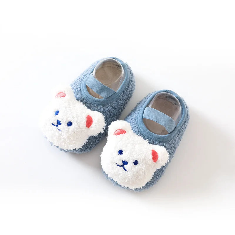 Warm & weich – Flauschige Kinder-Hausschuhe mit rutschfester Sohle