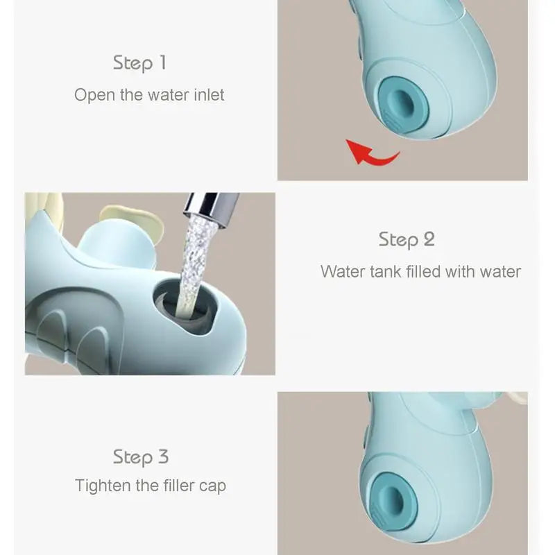 Wasserspaß für Kinder – Bunte Wasserpistole mit Tiermotiven