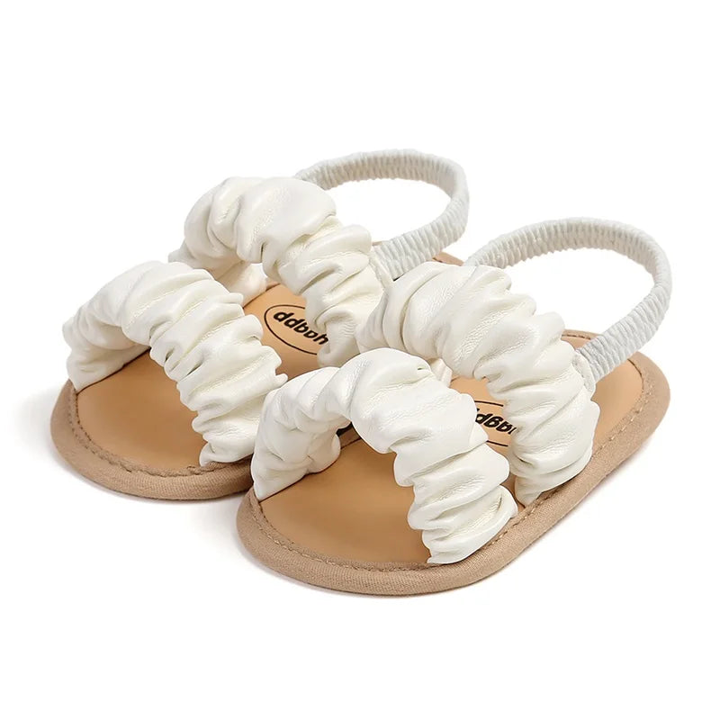Weiche und Bequeme Baby Mädchen Sandalen mit Rüschen