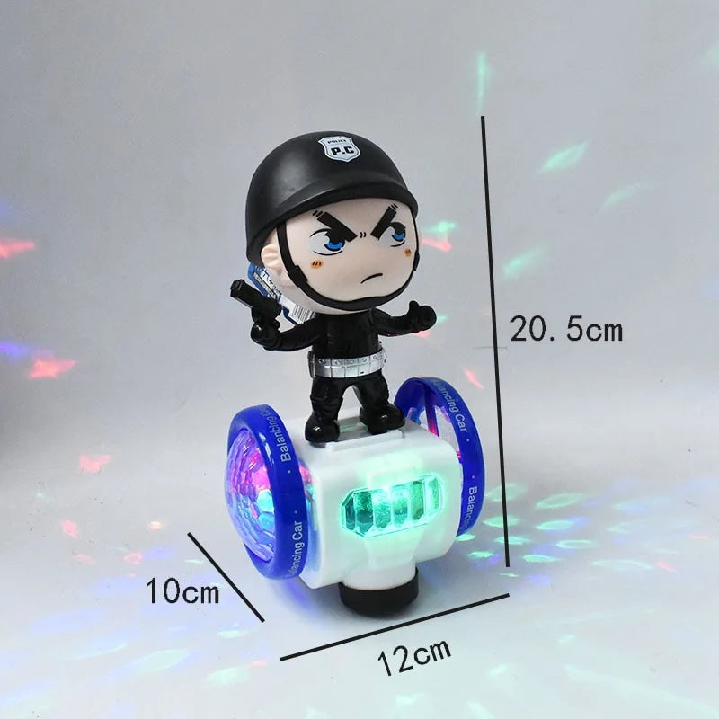 Musik und Licht – Balance Auto mit LED Lichtern und Spielzeugfigur