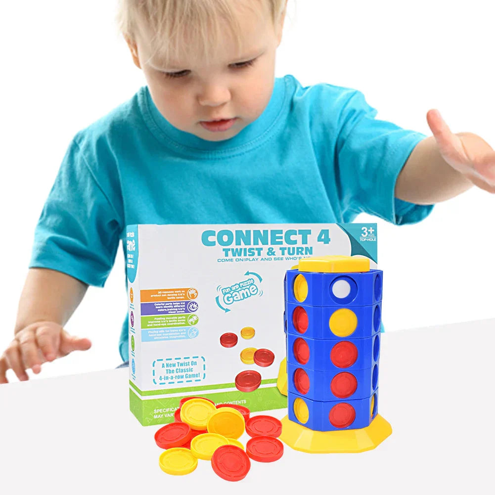 Drehbares 3D Vier Gewinnt Spiel für Kinder und Familie
