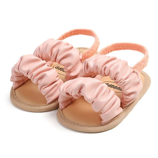 Weiche und Bequeme Baby Mädchen Sandalen mit Rüschen