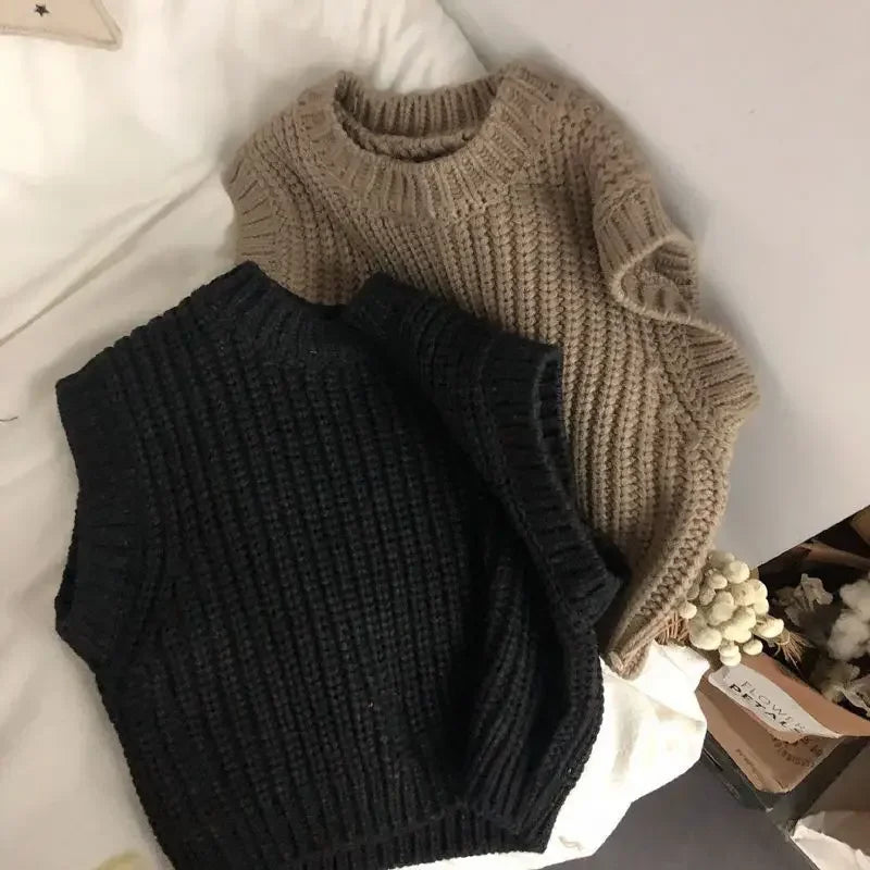 Weicher Strickpullunder – Wärmende Strickweste im Oversize-Look