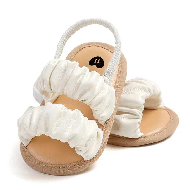 Weiche und Bequeme Baby Mädchen Sandalen mit Rüschen