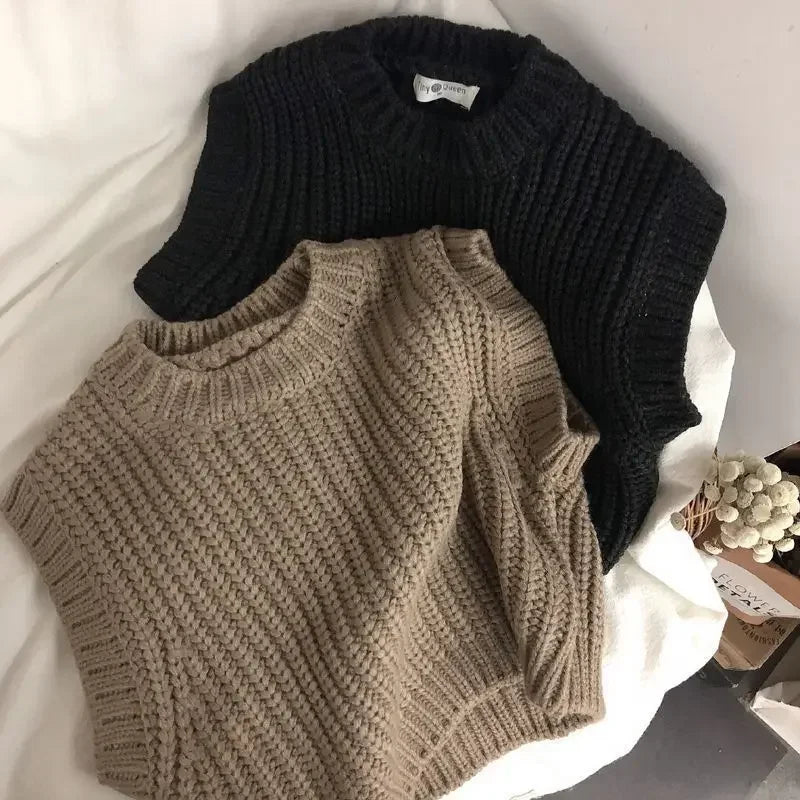 Weicher Strickpullunder – Wärmende Strickweste im Oversize-Look