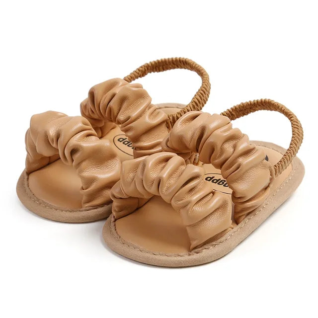 Weiche und Bequeme Baby Mädchen Sandalen mit Rüschen