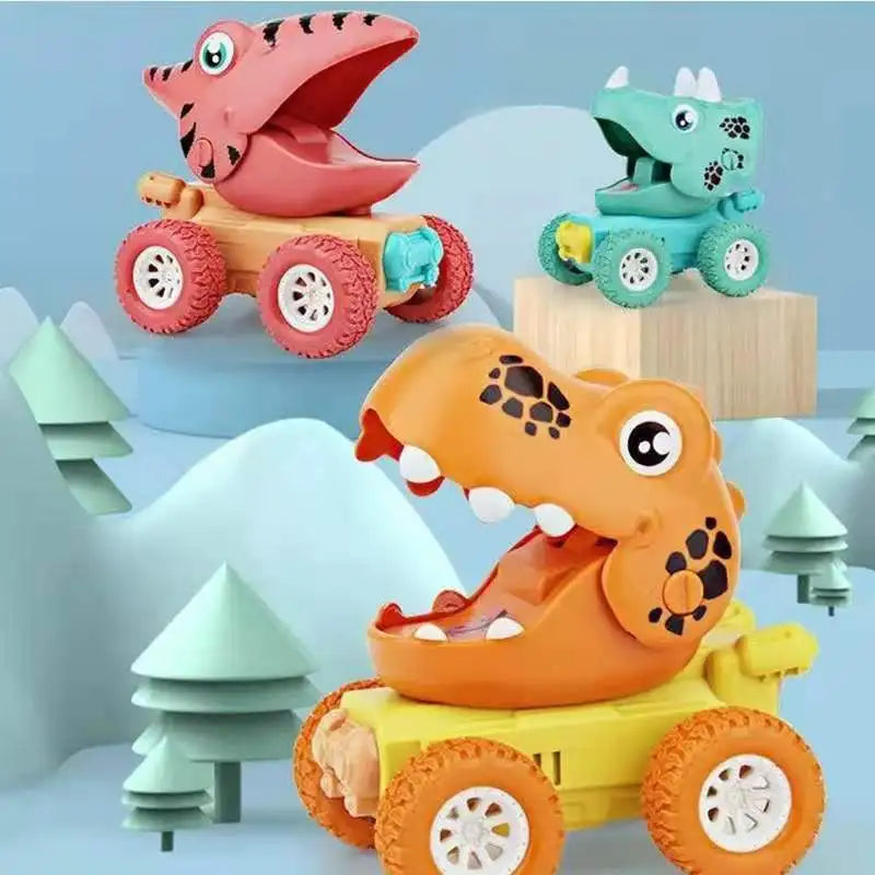 Dino-Fahrspaß – Lustige Dinosaurier-Trucks