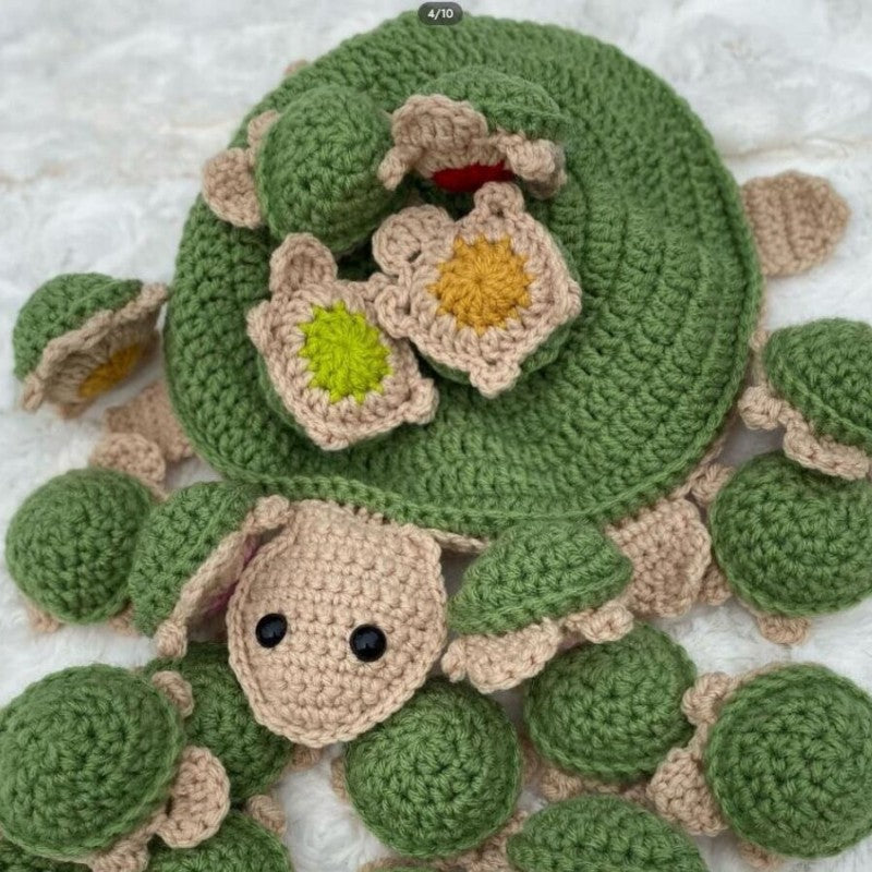 Gedächtnis fördern - Gehäkelte Schildkröte