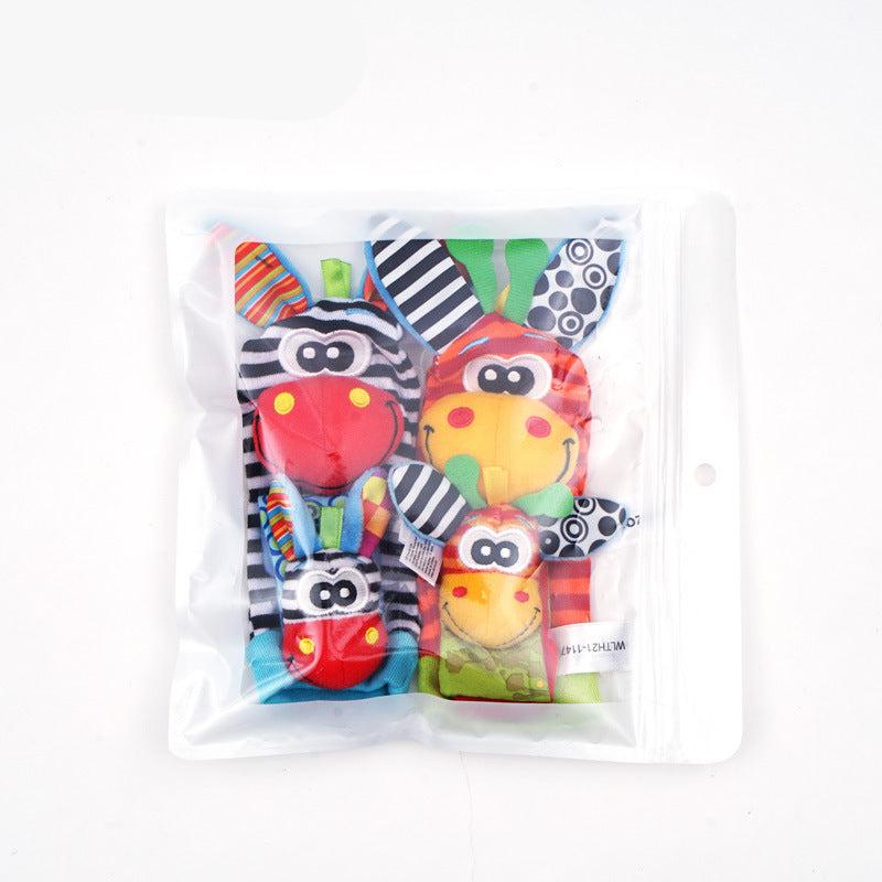 Sensorische Baby Plüschsocken und Armband