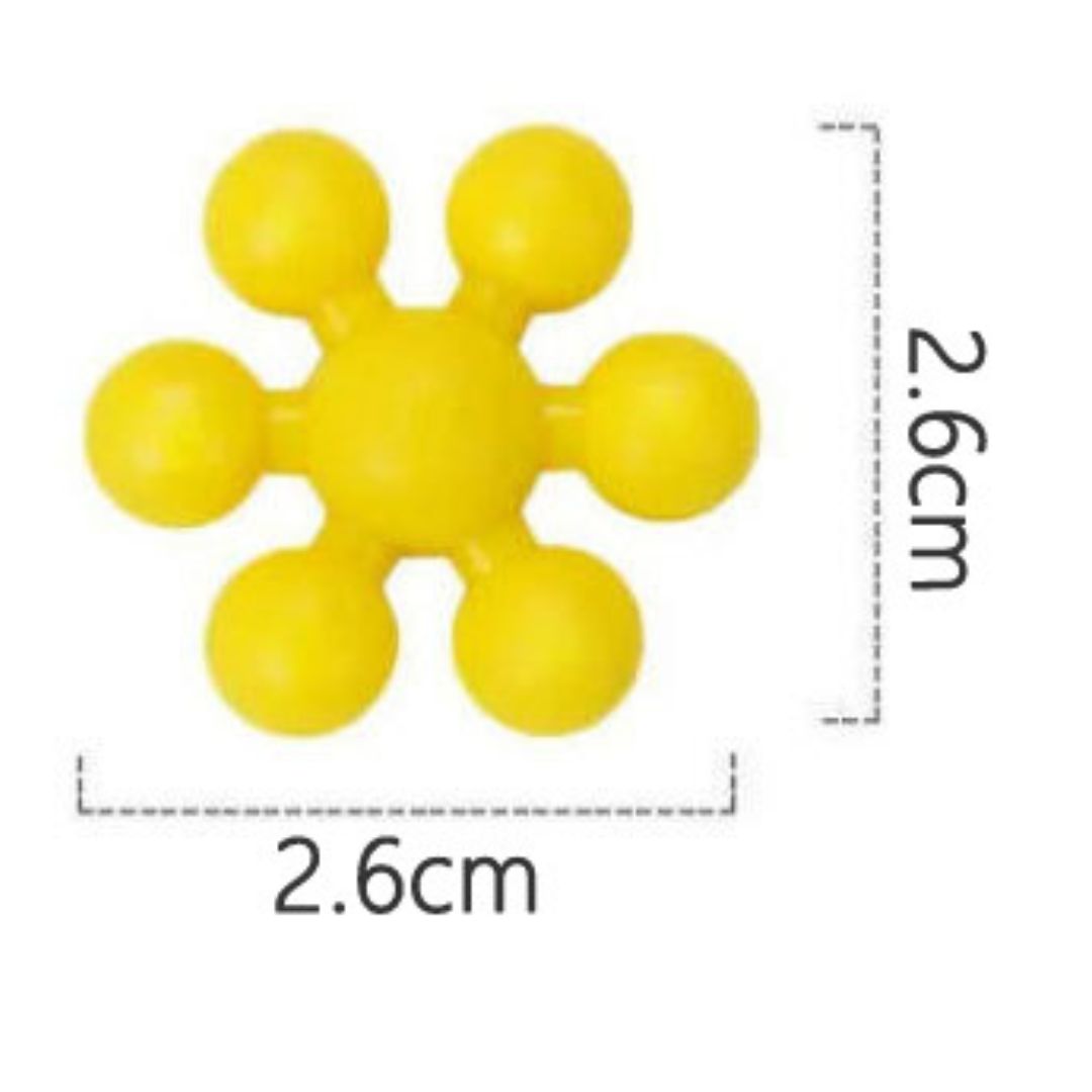 Kreative Montessori Schneeflocken Bausteine
