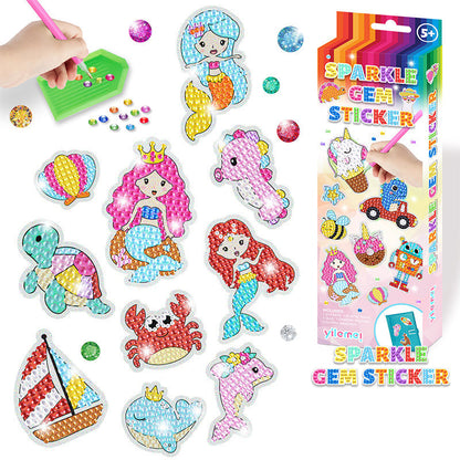 Kreatives Diamant-Mosaik Sticker-Set