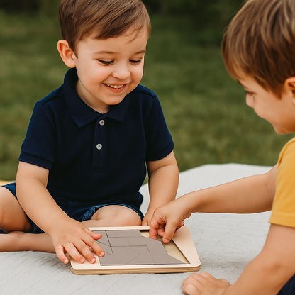 Tangram Rätsel Puzzle Spiel aus Holz