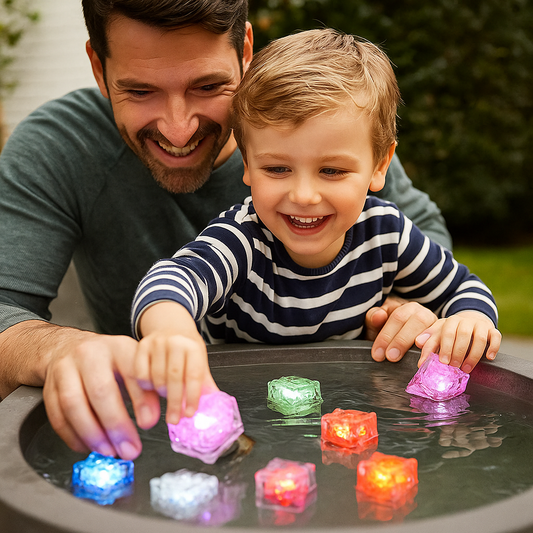 Aufleuchtende Bade Würfel Spielzeug für Kinder 6er Set