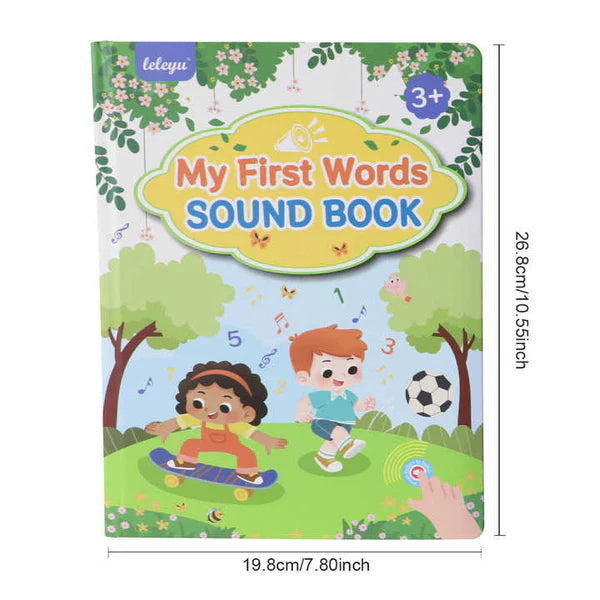Englisches Hörbuch für Kleinkinder ⎜ Interaktives Lernspielzeug für erste Wörter mit Audio und farbenfrohen Illustrationen