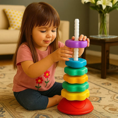 Regenbogen Dreh- und Farbturm Spielzeug