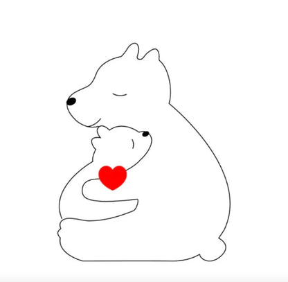 Handgefertigte Personalisierte Bärenfamilie