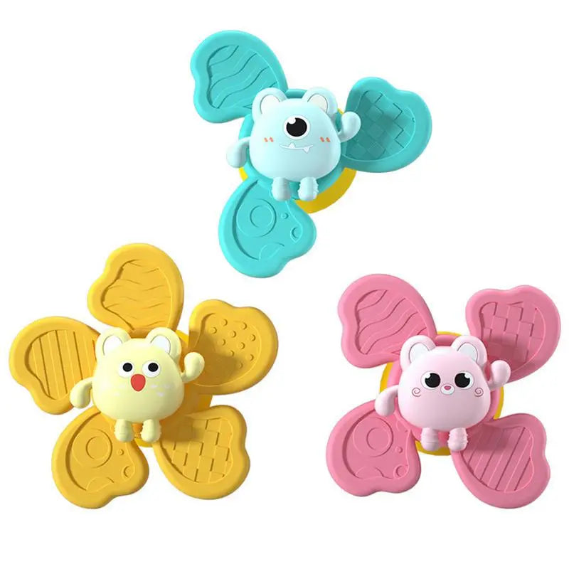 Bunte Baby Badespielzeuge mit Saugnapf – 3er Set
