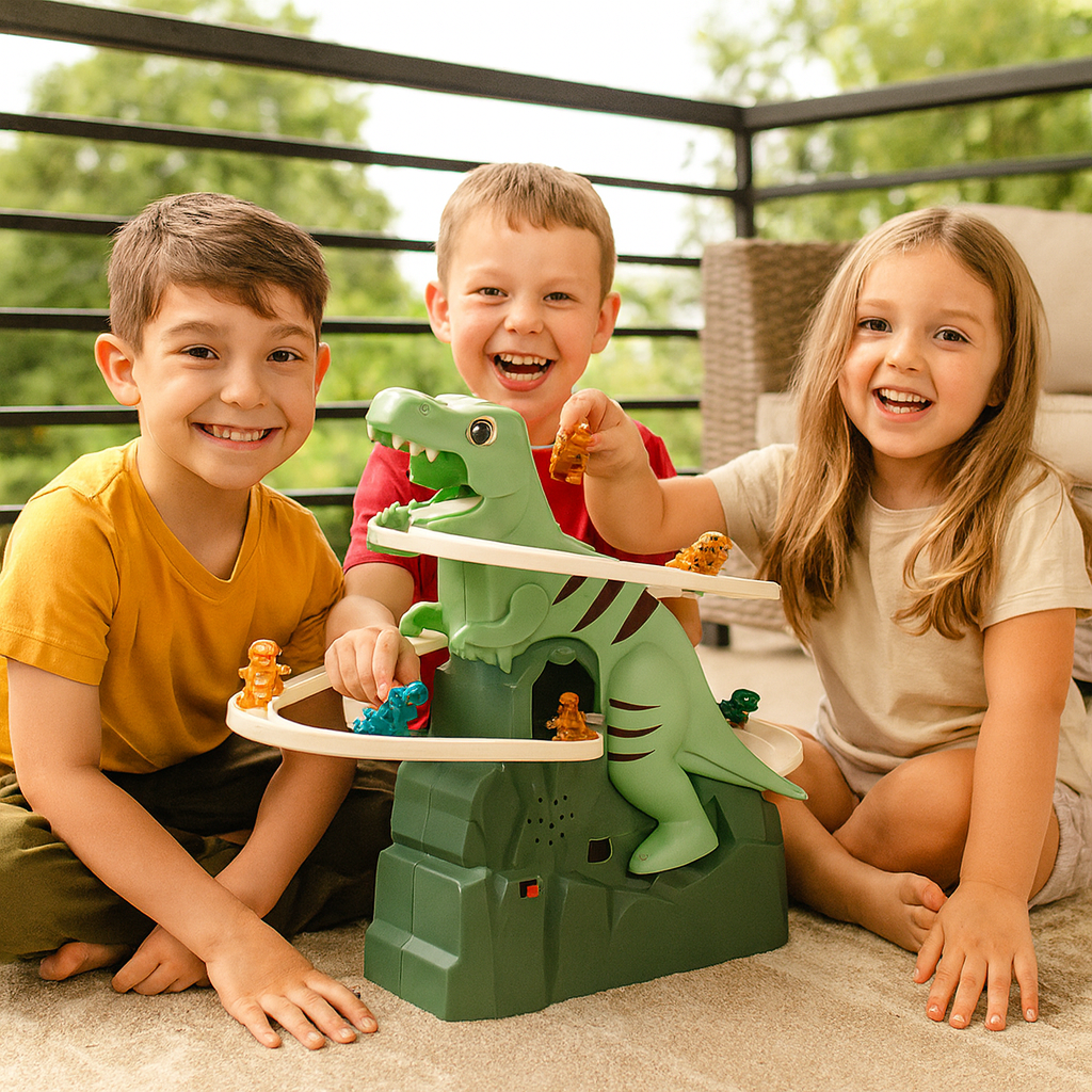 Dino Rutsche Achterbahn Spaß