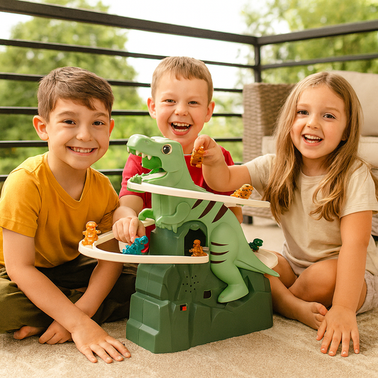 Dino Rutsche Achterbahn Spaß