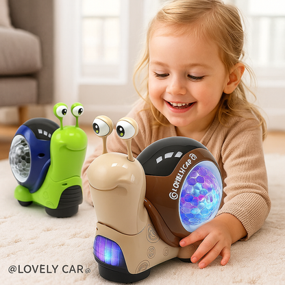 Leuchtende und Musik Spielende Schnecke Krabbelspielzeug