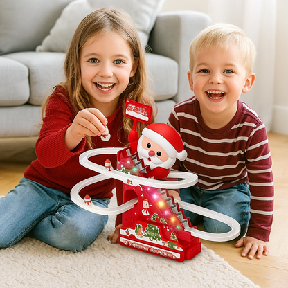 Weihnachtsmann Rutsche Achterbahn Spaß