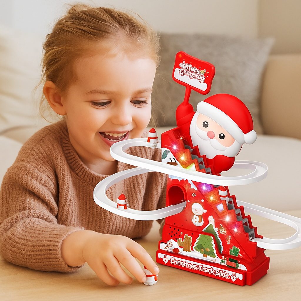 Weihnachtsmann Rutsche Achterbahn Spaß